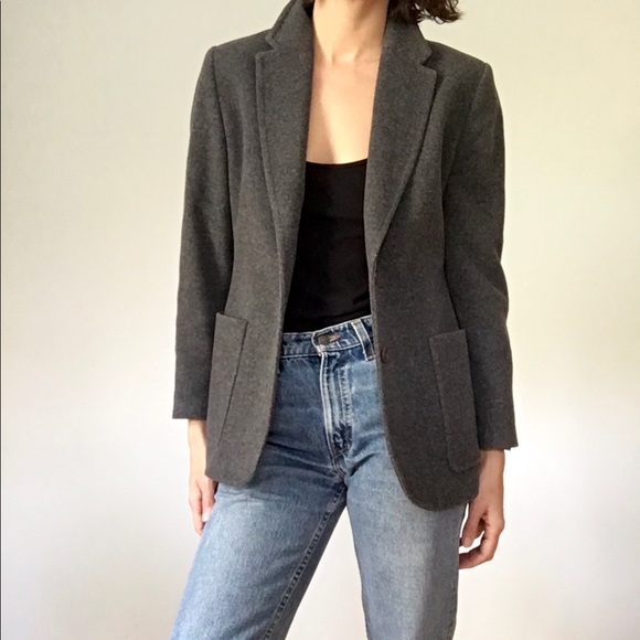 Cashmere wool blend blazer - Picture 6 of 16
